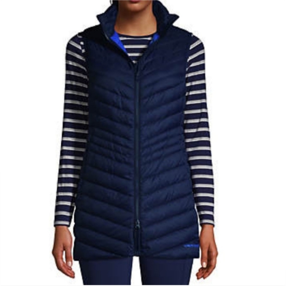 NWT Lands End Women's Ultralight Packable Down Vest